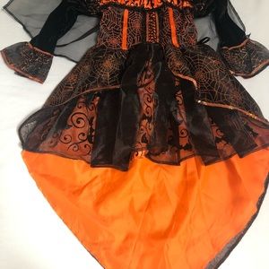 HALLOWEEN DRESS. WITH HAT, Size 5-6